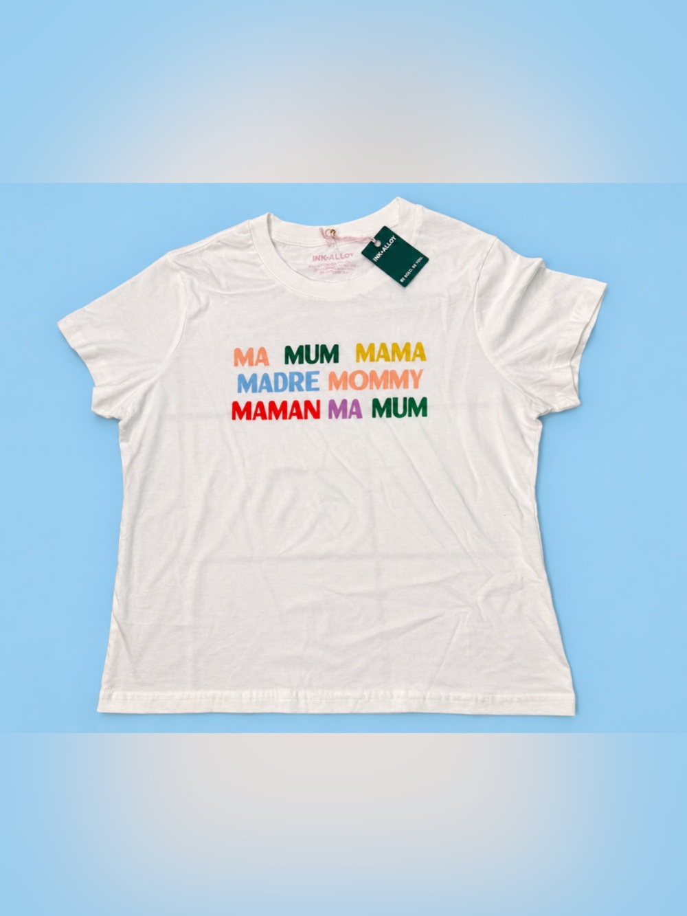 INK+ALLOY Mama Mum Mommy Graphic Tee Women’s Small White NWT